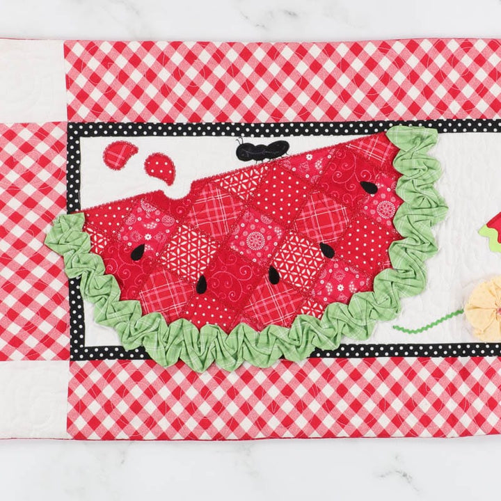Slice of Summer Watermelon Bench Pillow (Digital Download)