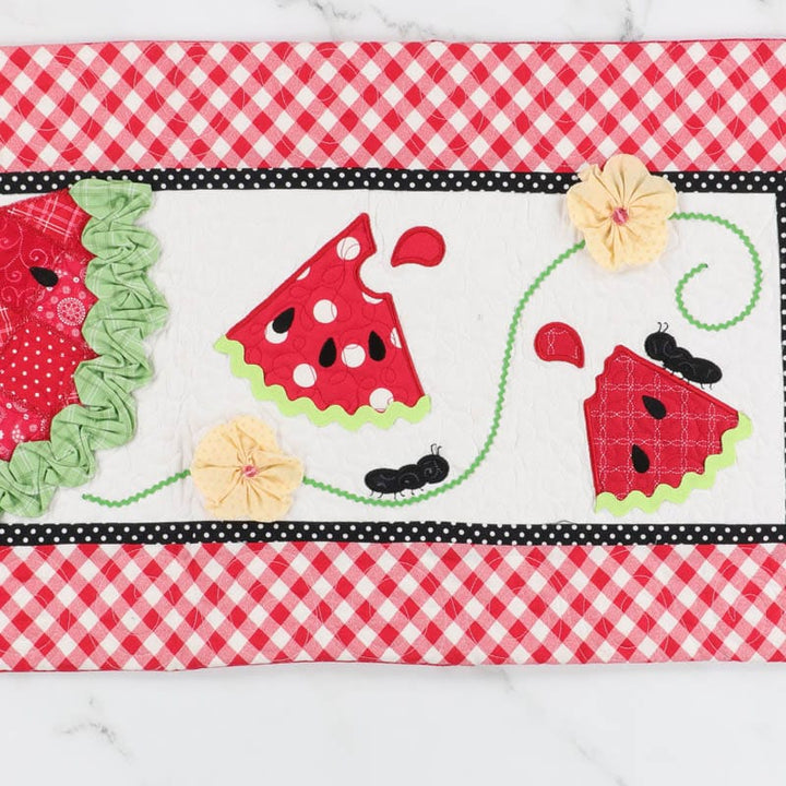 Slice of Summer Watermelon Bench Pillow (Digital Download)