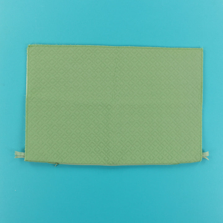 Green Quilted Pillow Cover Blank