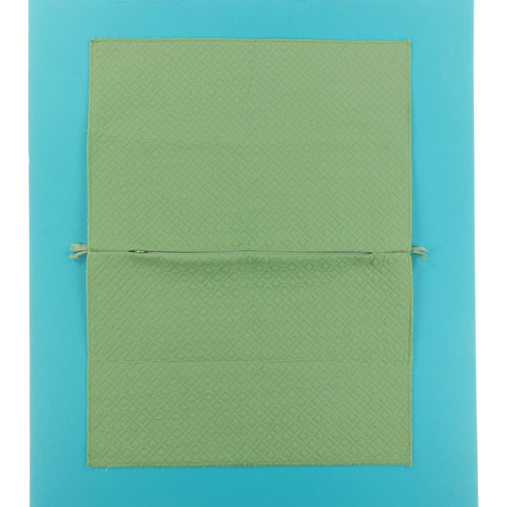 Green Quilted Pillow Cover Blank