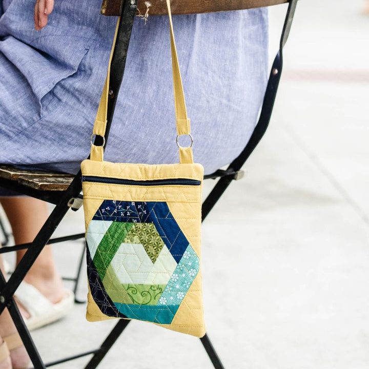 Hexagon Log Cabin Crossbody Bag | Download
