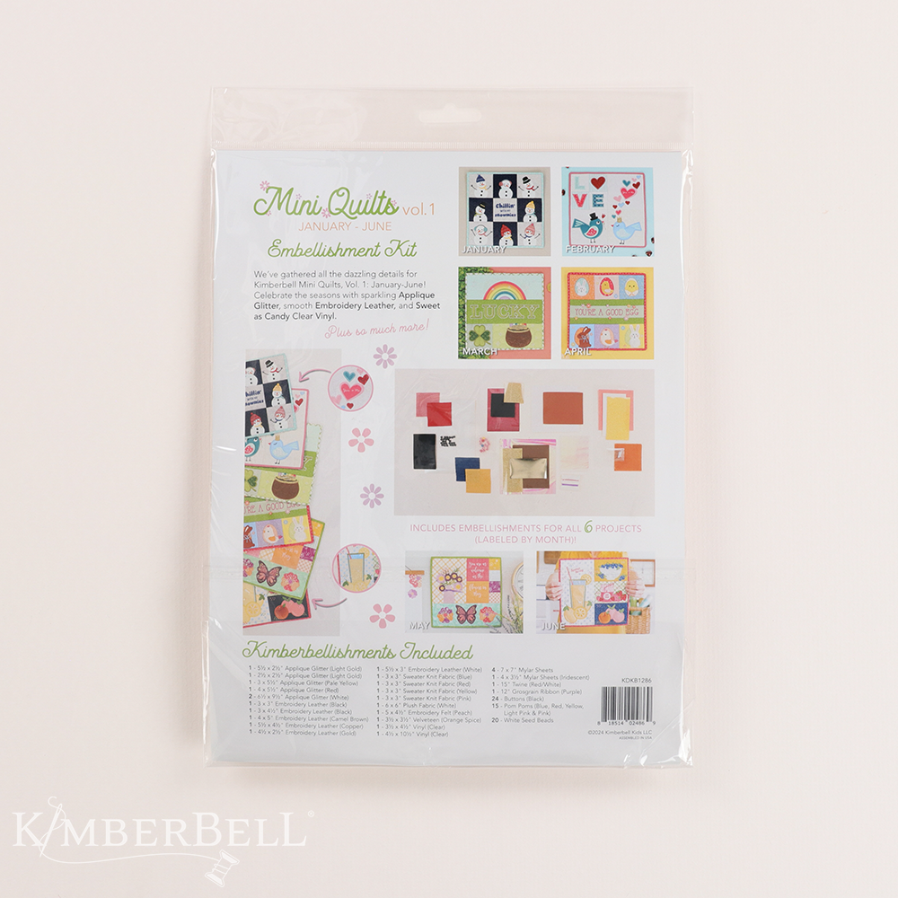 Mini Quilts, Vol. 1: Jan - June Embellishment Kit