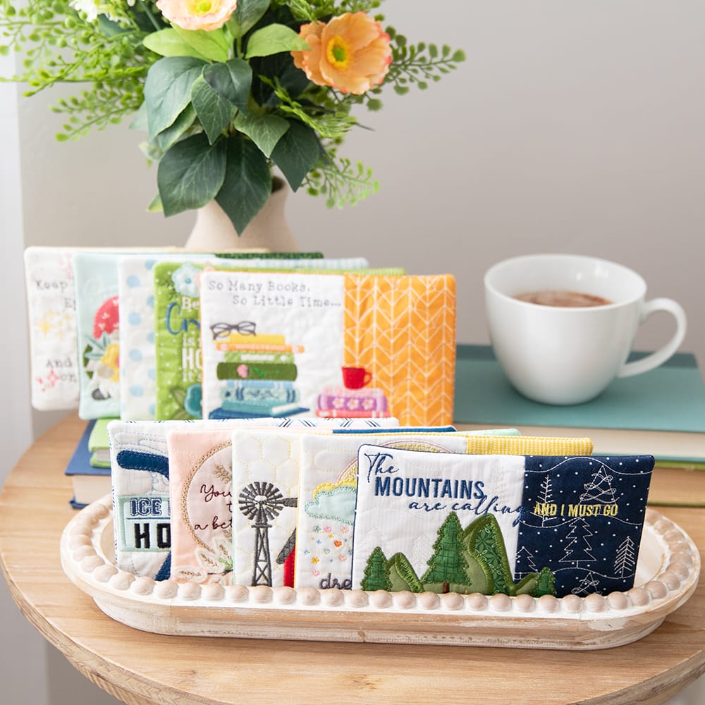 Mug Rug Embroidery Designs Vol. 6 all rugs