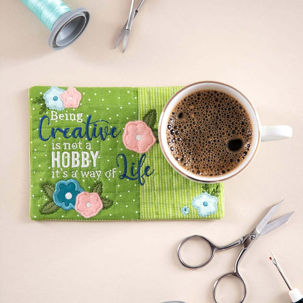 Mug Rug Embroidery Designs Vol. 6 creative
