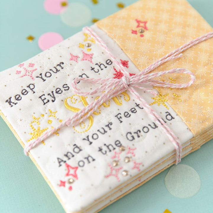 Mug Rug Embroidery Designs Vol. 6 stars