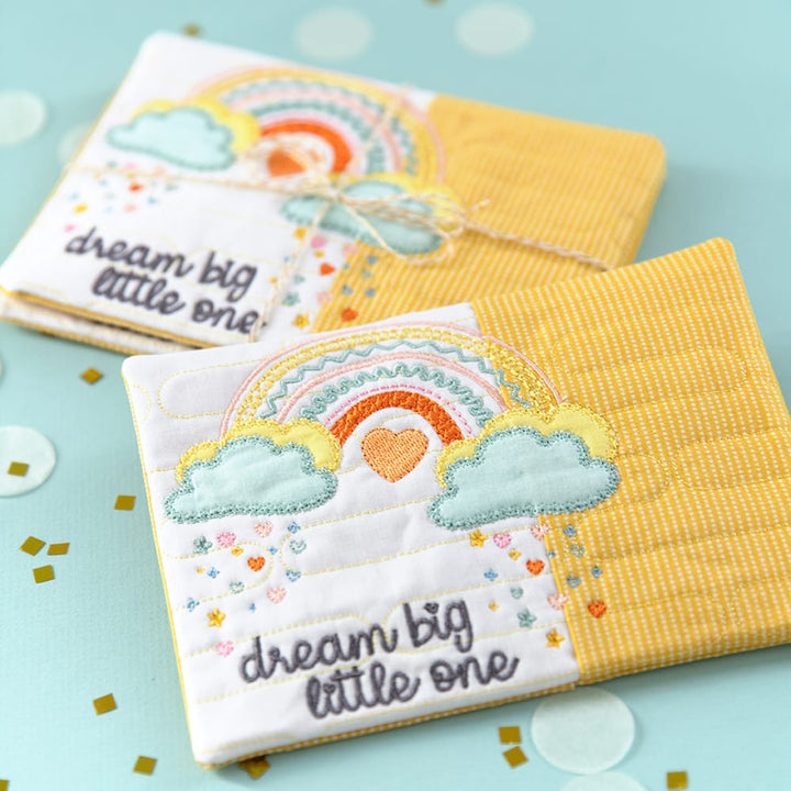 Mug Rug Embroidery Designs Vol. 6 clouds