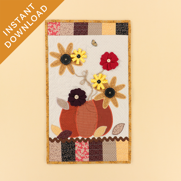 Fall Door Decor: Machine Embroidery Version