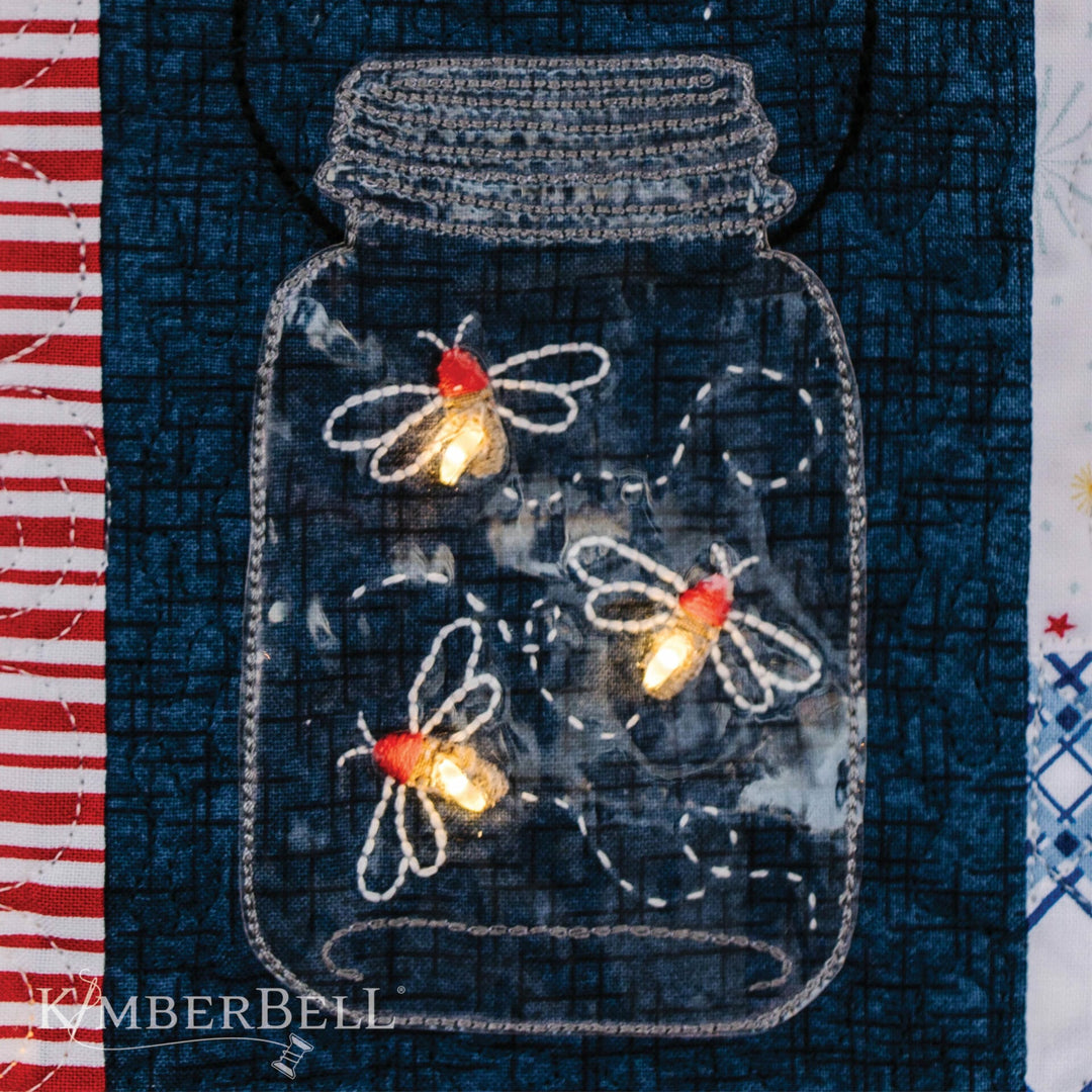 Red White and Bloom Quilt, Sewing