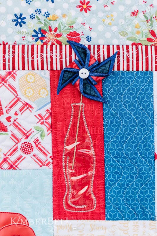 Red White and Bloom Quilting Bundle