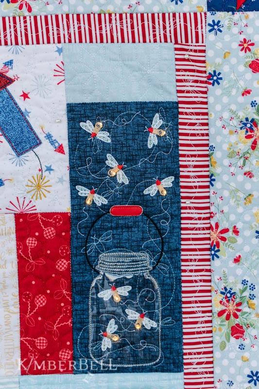 Red White and Bloom Quilting Bundle