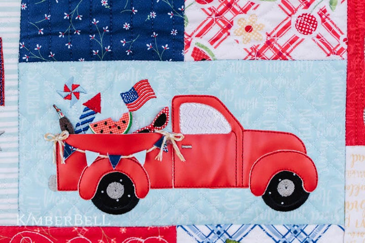 Red White and Bloom Quilting Bundle