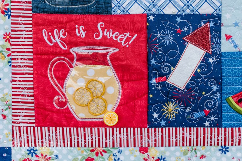 Red White and Bloom Quilting Bundle