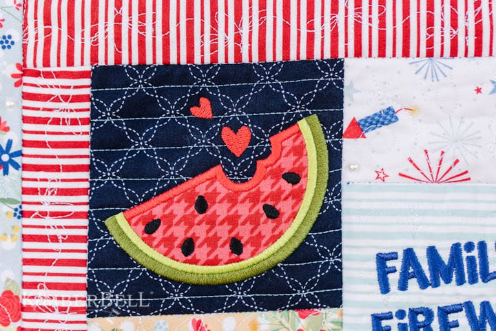 Red White and Bloom Quilting Bundle