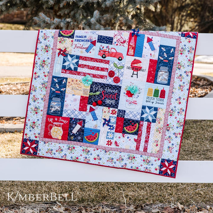 Red White and Bloom Quilt