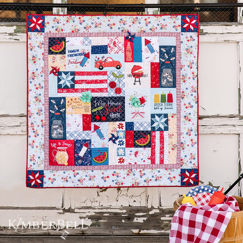 Red White and Bloom Quilt