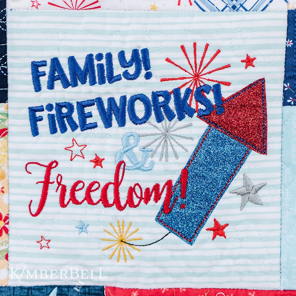 Red White and Bloom Quilt