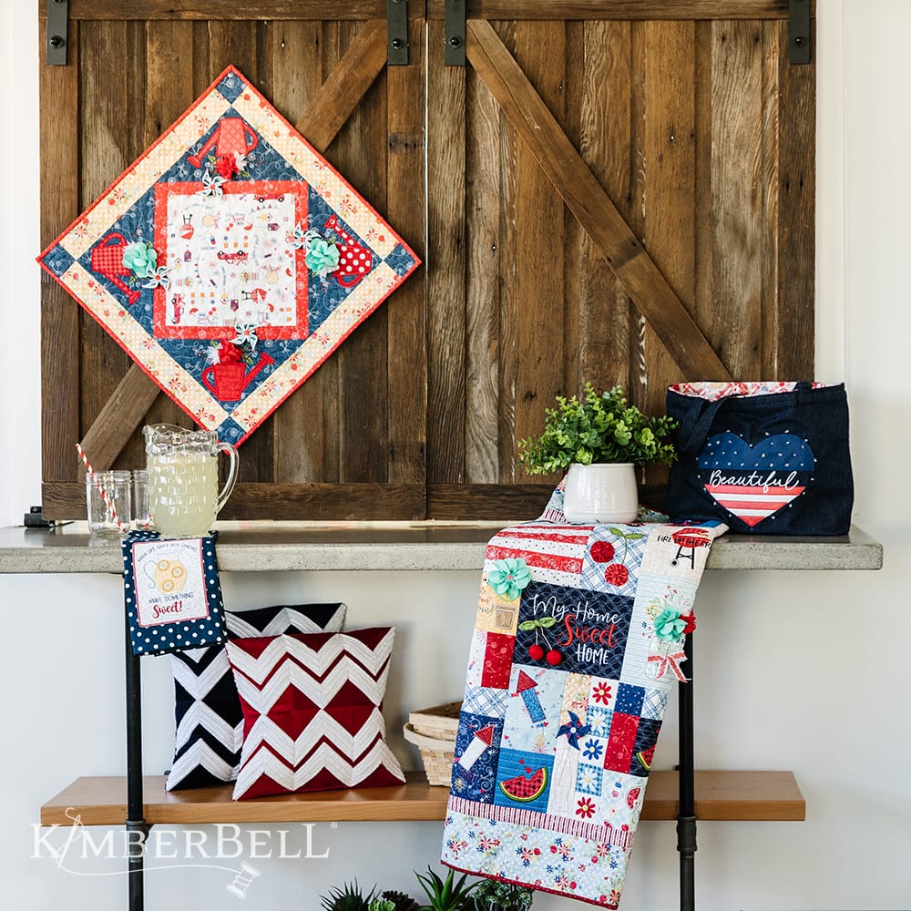 Red White and Bloom Quilt