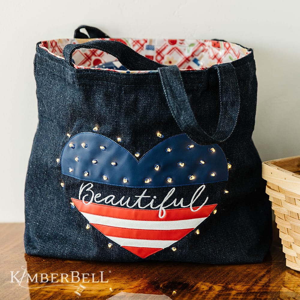 Red White and Bloom Bag