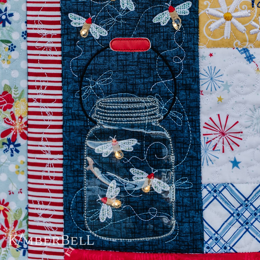 Red White and Bloom Quilt