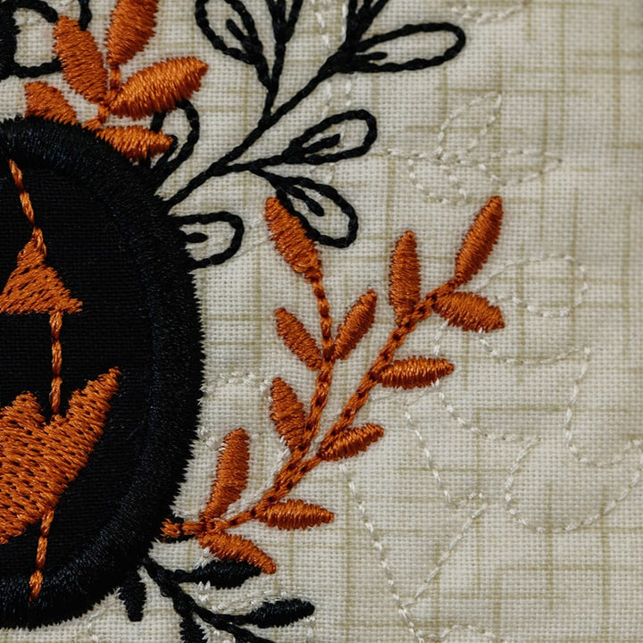 Halloween 9 background quilting design pumpkin