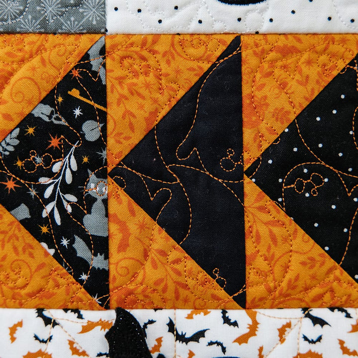 Halloween 11 background quilting design quilt 2