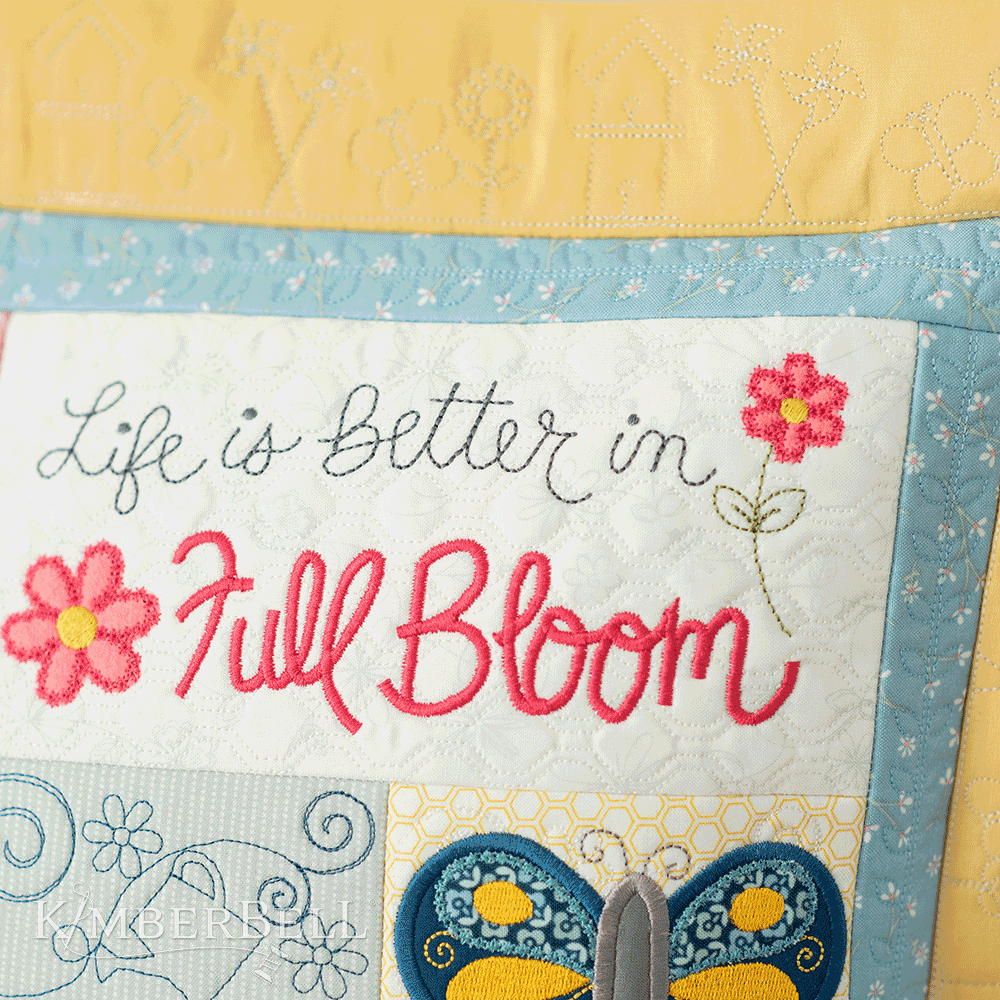 Life is Better in Full Bloom 22 x 22" Pillow