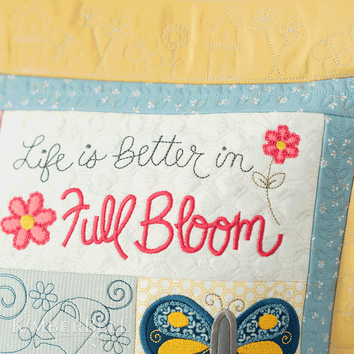 Life is Better in Full Bloom 22 x 22" Pillow