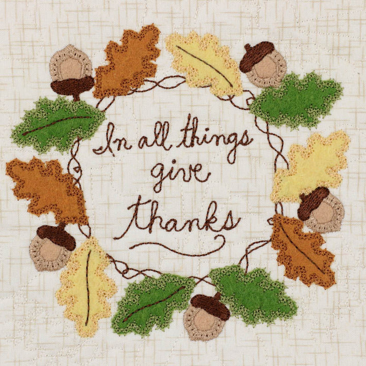 In All Things Give Thanks 22 x 22" Pillow