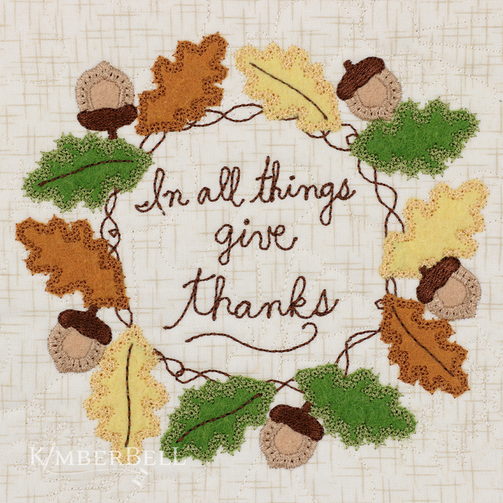 In All Things Give Thanks 22 x 22" Pillow