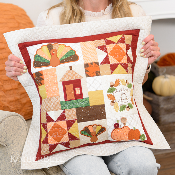 In All Things Give Thanks 22 x 22" Pillow