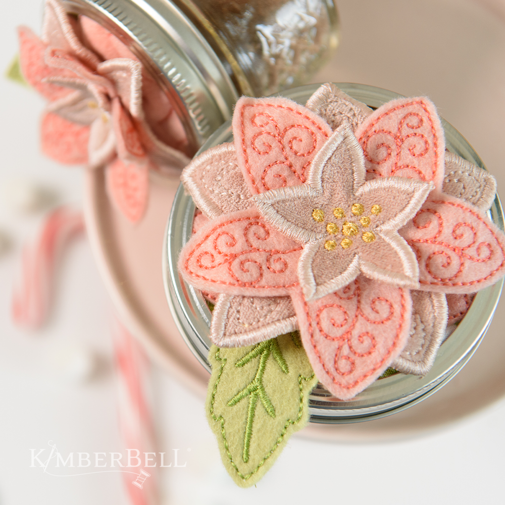Poinsettia Jar Topper