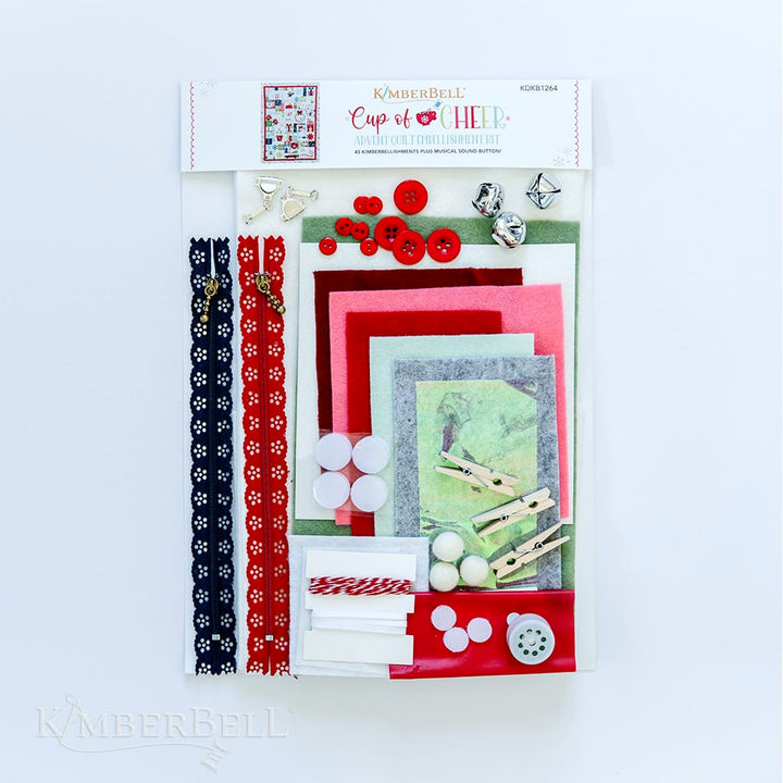 Cup of Cheer Advent Quilt, Embellishment Kit