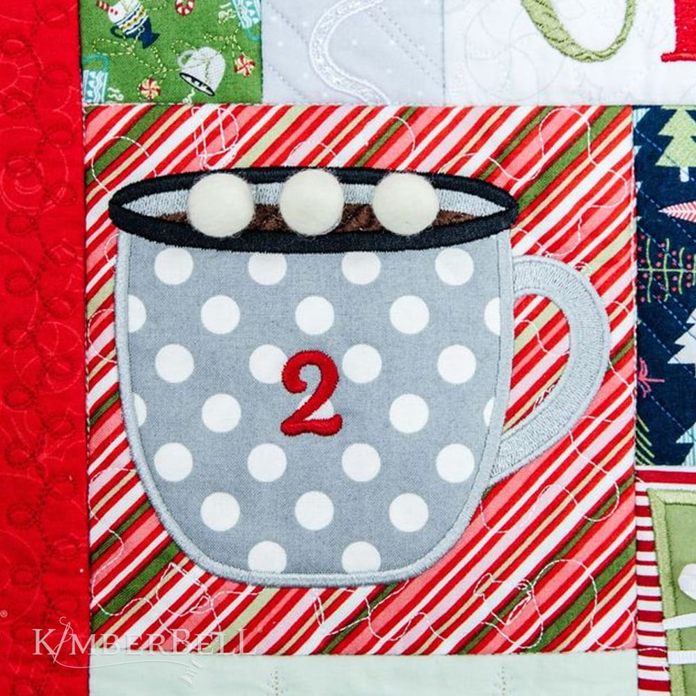 Cup of Cheer Advent Quilt, Embellishment Kit