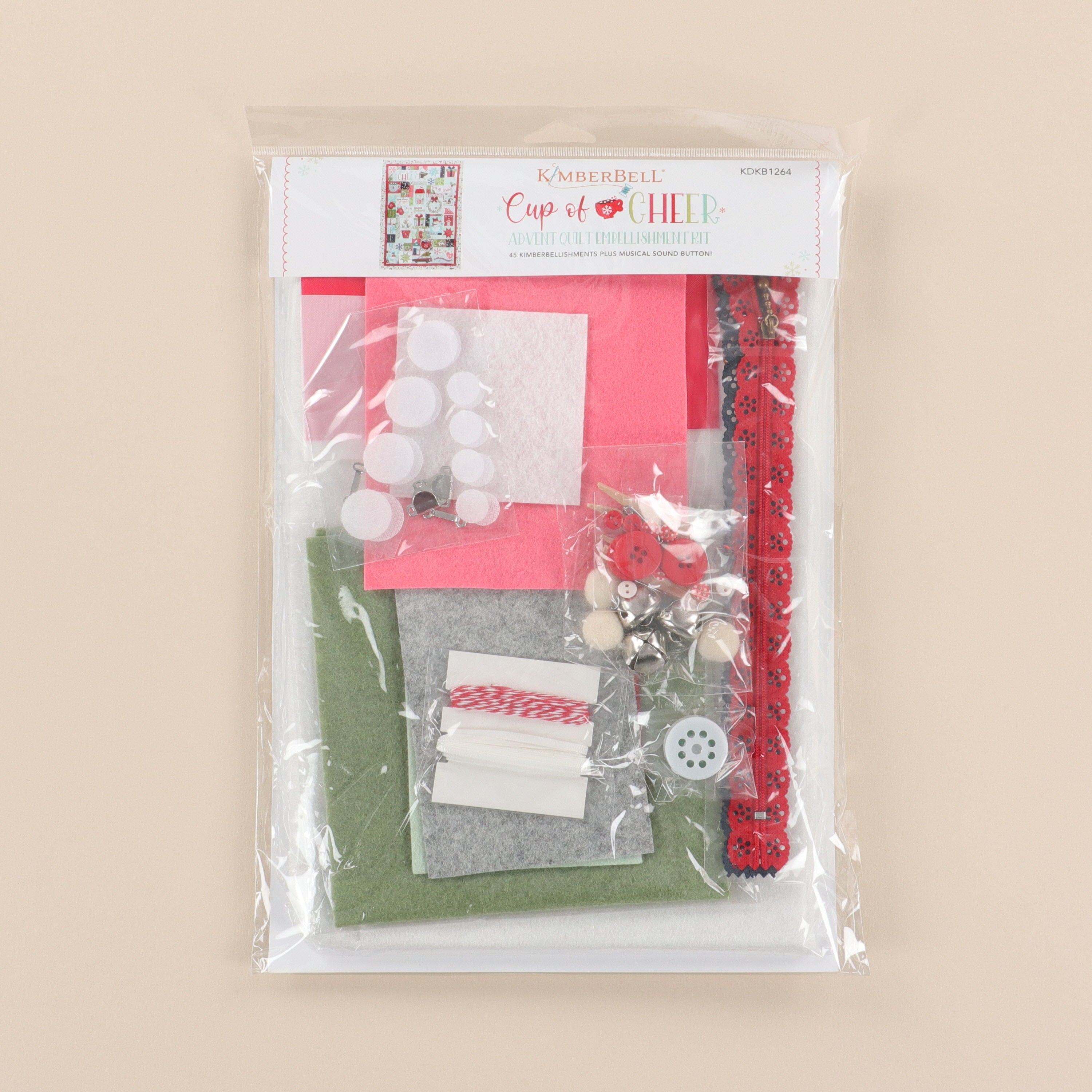 Cup of Cheer Advent Quilt, Embellishment Kit | Kimberbell