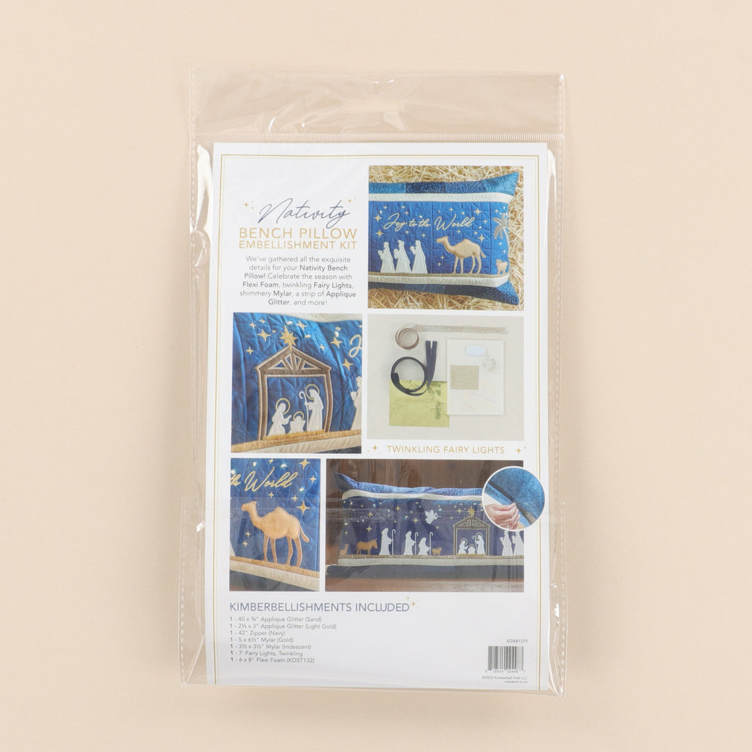 Nativity Bench Pillow Embellishment Kit