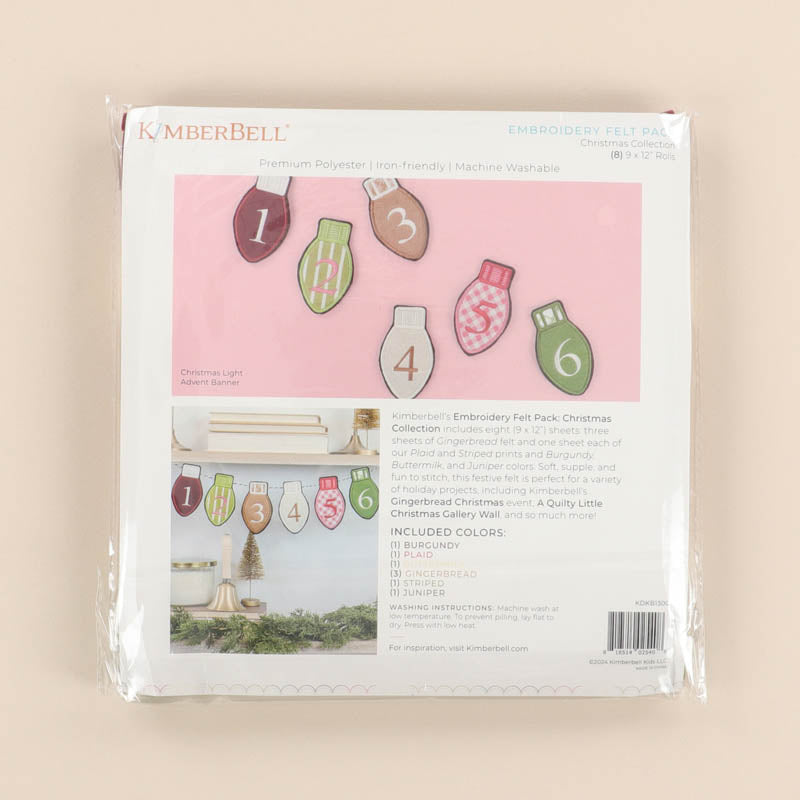 Embroidery Felt Pack, Christmas Collection