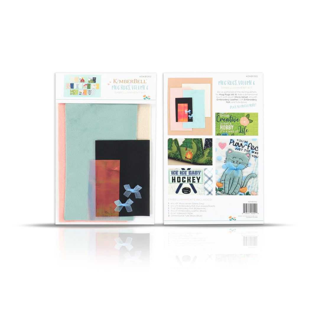 Mug Rugs Vol. 6 embellishment kit front and back