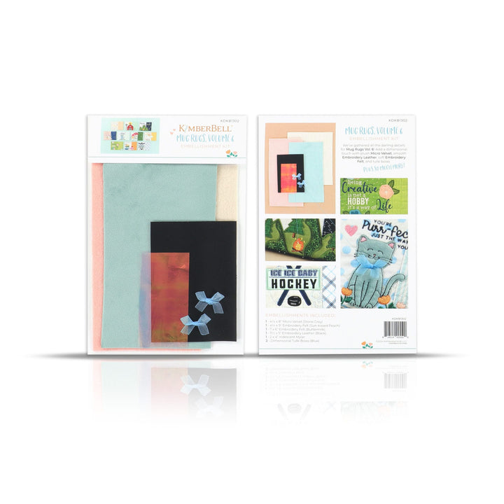 Mug Rugs Vol. 6 embellishment kit front and back