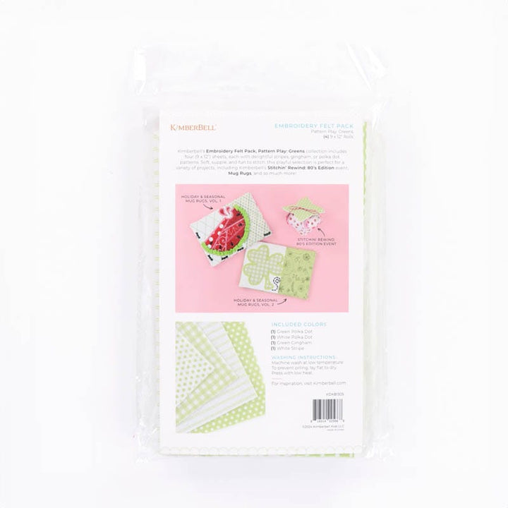 Embroidery Felt Pack, Pattern Play: Greens