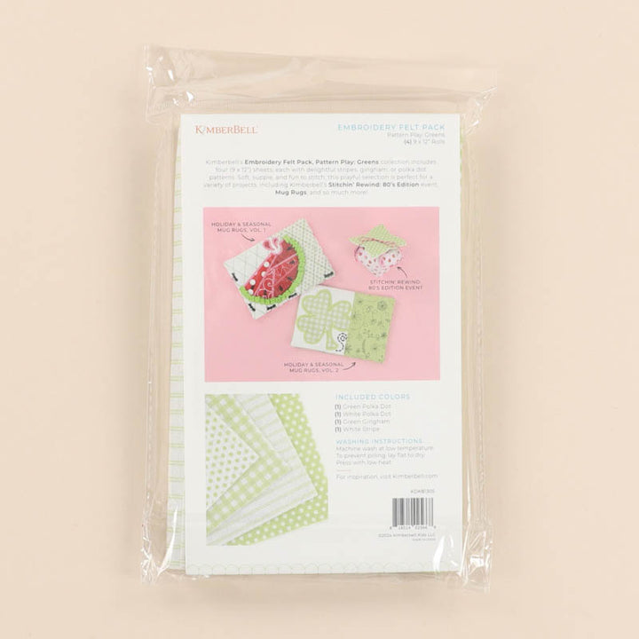 Embroidery Felt Pack, Pattern Play: Greens