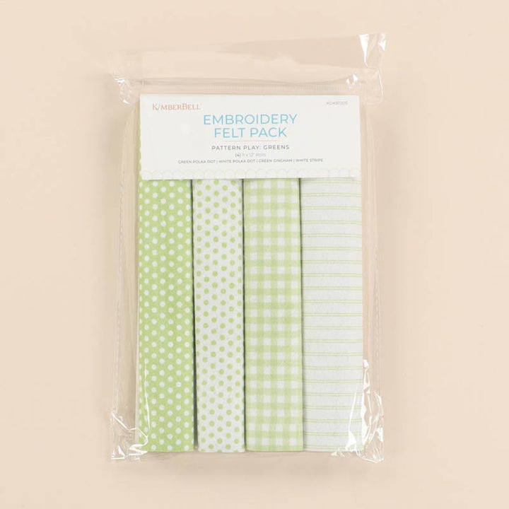 Embroidery Felt Pack, Pattern Play: Greens