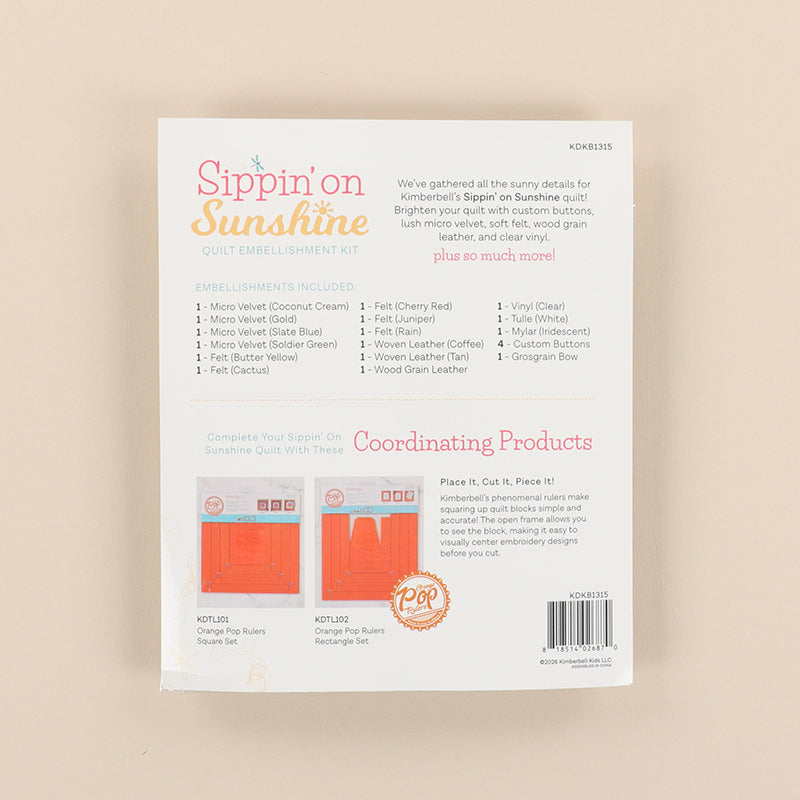 Sippin' On Sunshine Embellishment Kit