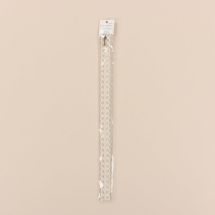 Cream and Pebble Lace Zippers 2 Pack