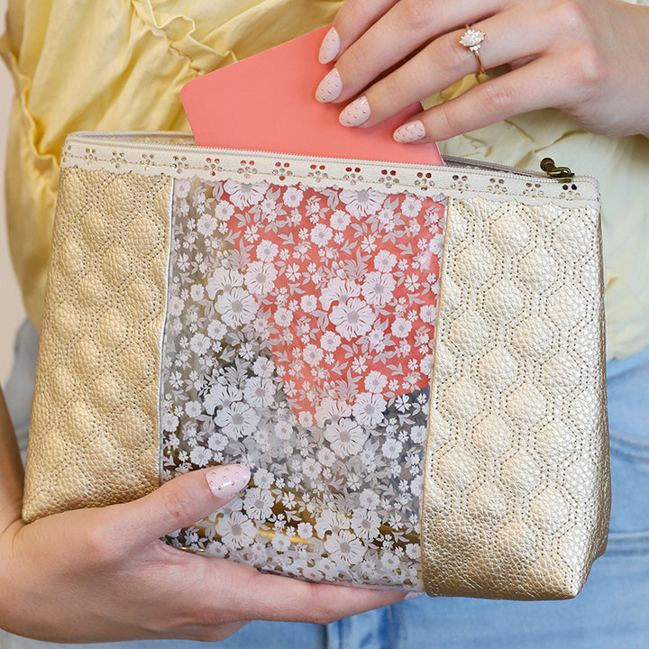 Cream and Pebble Lace Zippers 2 Pack