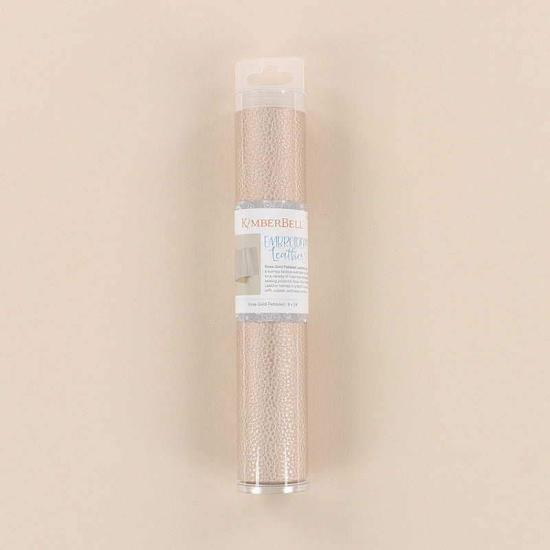 Rose Gold Pebbled Leather