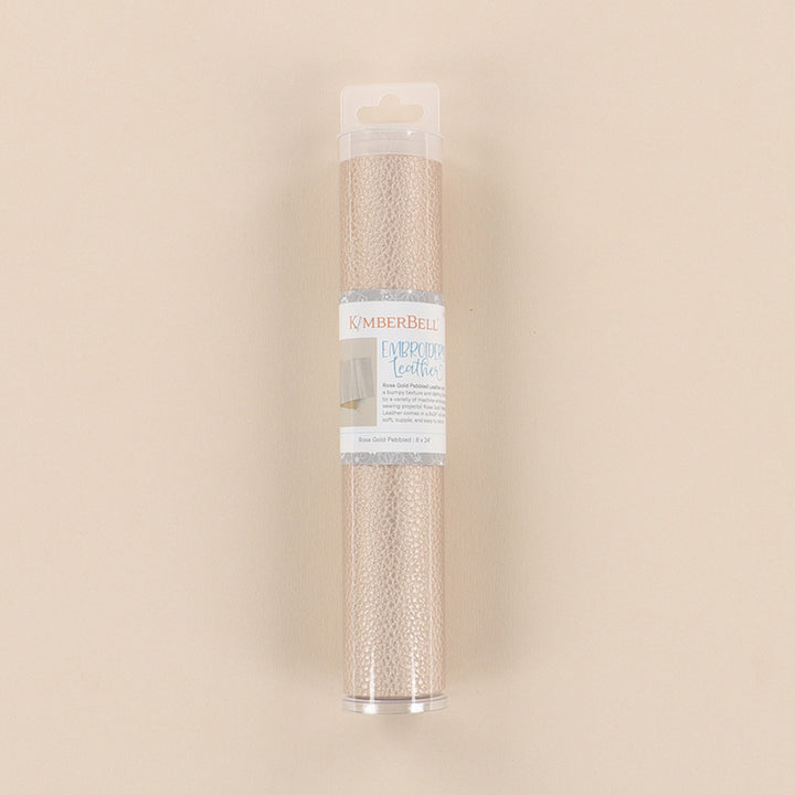 Rose Gold Pebbled Leather