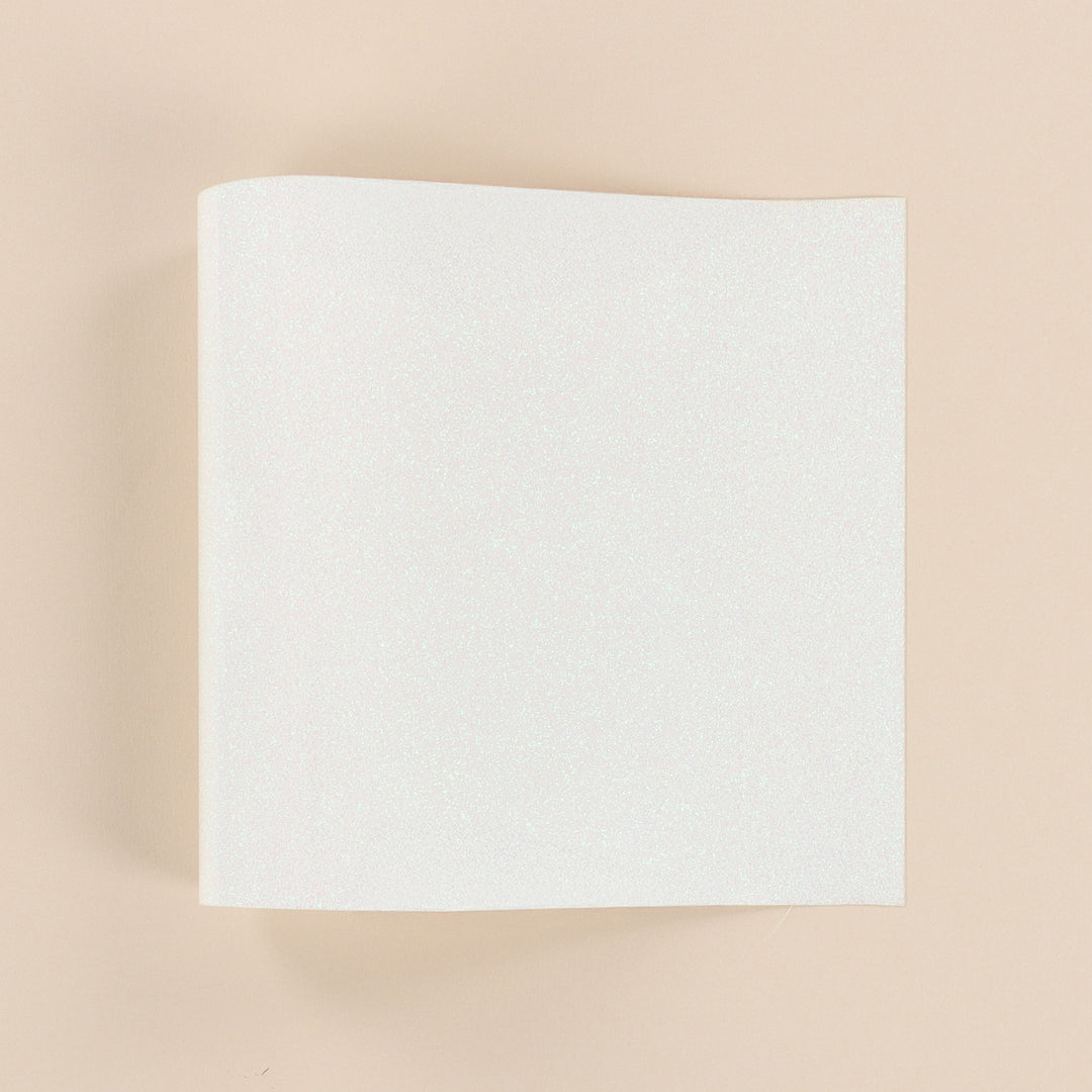 Applique Glitter Sheet, White 19.5 x 7.5"
