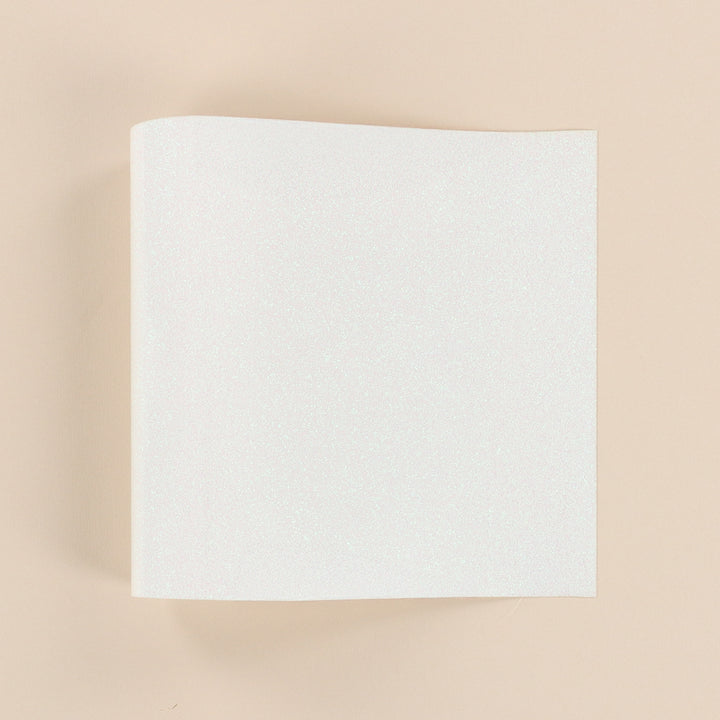 Applique Glitter Sheet, White 19.5 x 7.5"