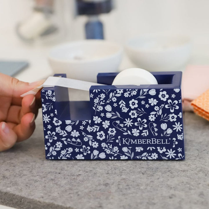 Navy Floral Tape Dispenser