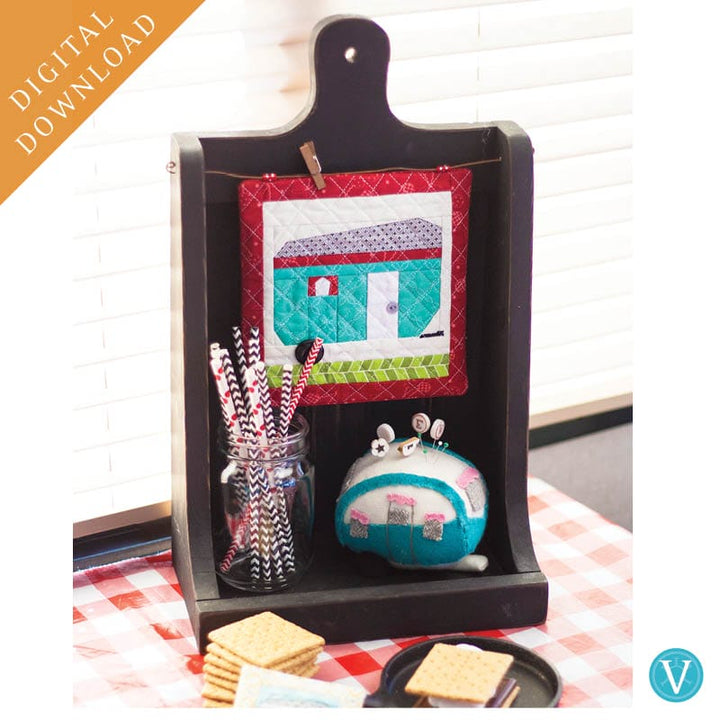 KDVT1018 Machine Embroider by Number: Camper